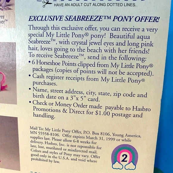 MY LITTLE PONY G2 NWT VTG 90s PETAL BLOSSOM SECRET SURPRISE FRIENDS-ACCESSORIES - Picture 14 of 14